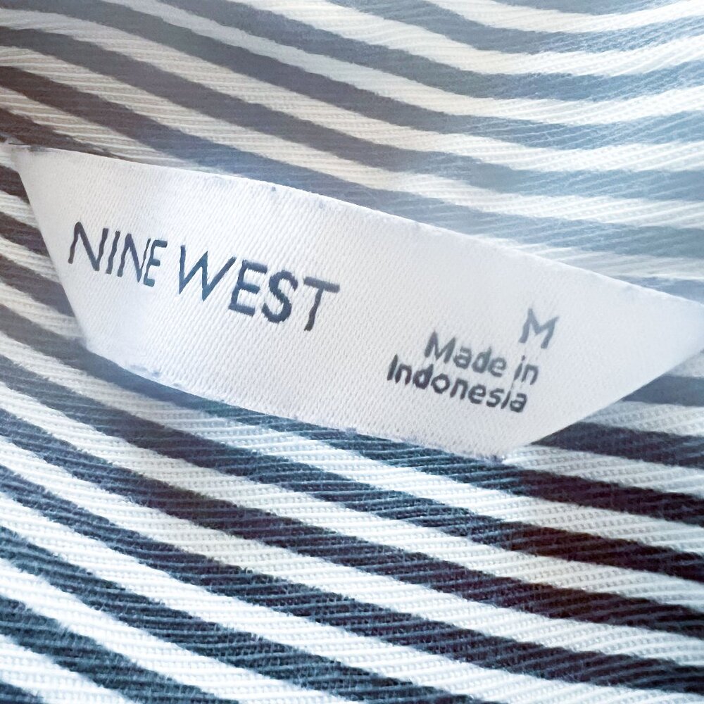 Nine West Midi Shirt Dress Medium - Picture 5 of 12